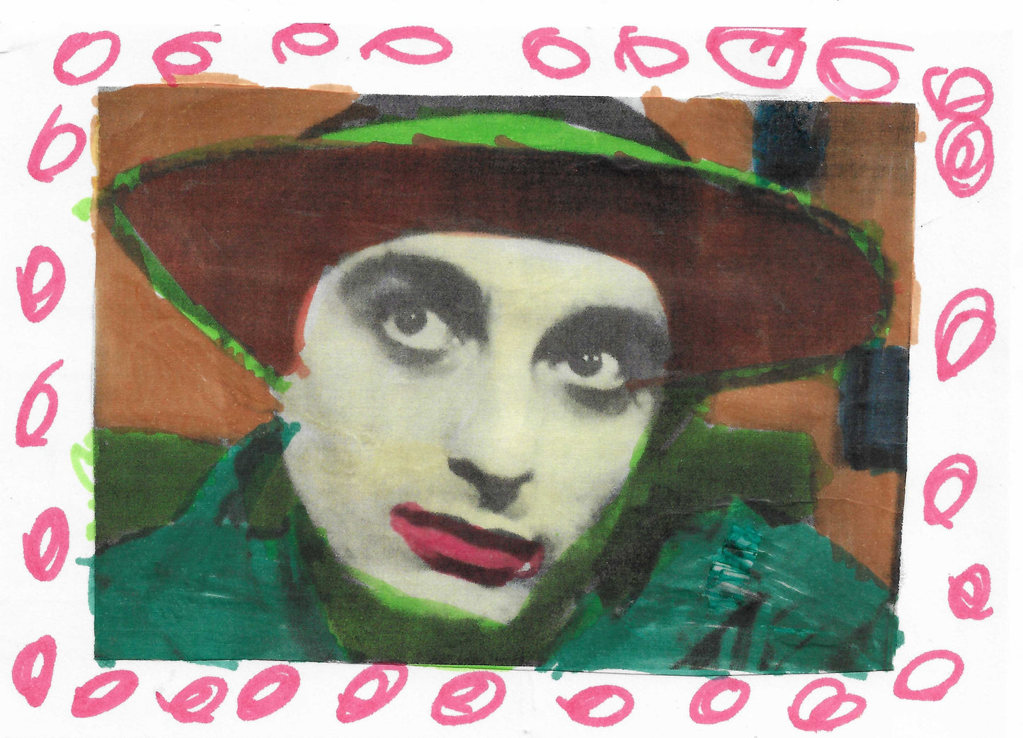 GABRIEL MARTINS — Correspondances #2 — original postcard artwork