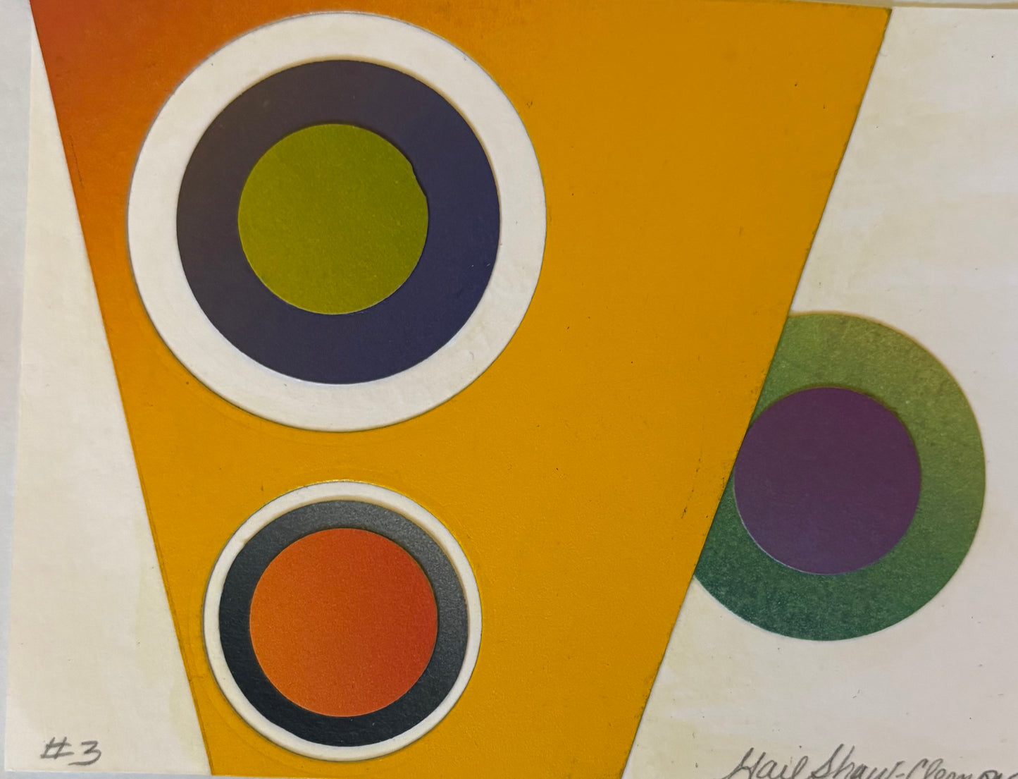 Gail Shaw-Clemons — Correspondances #3 — original postcard artwork