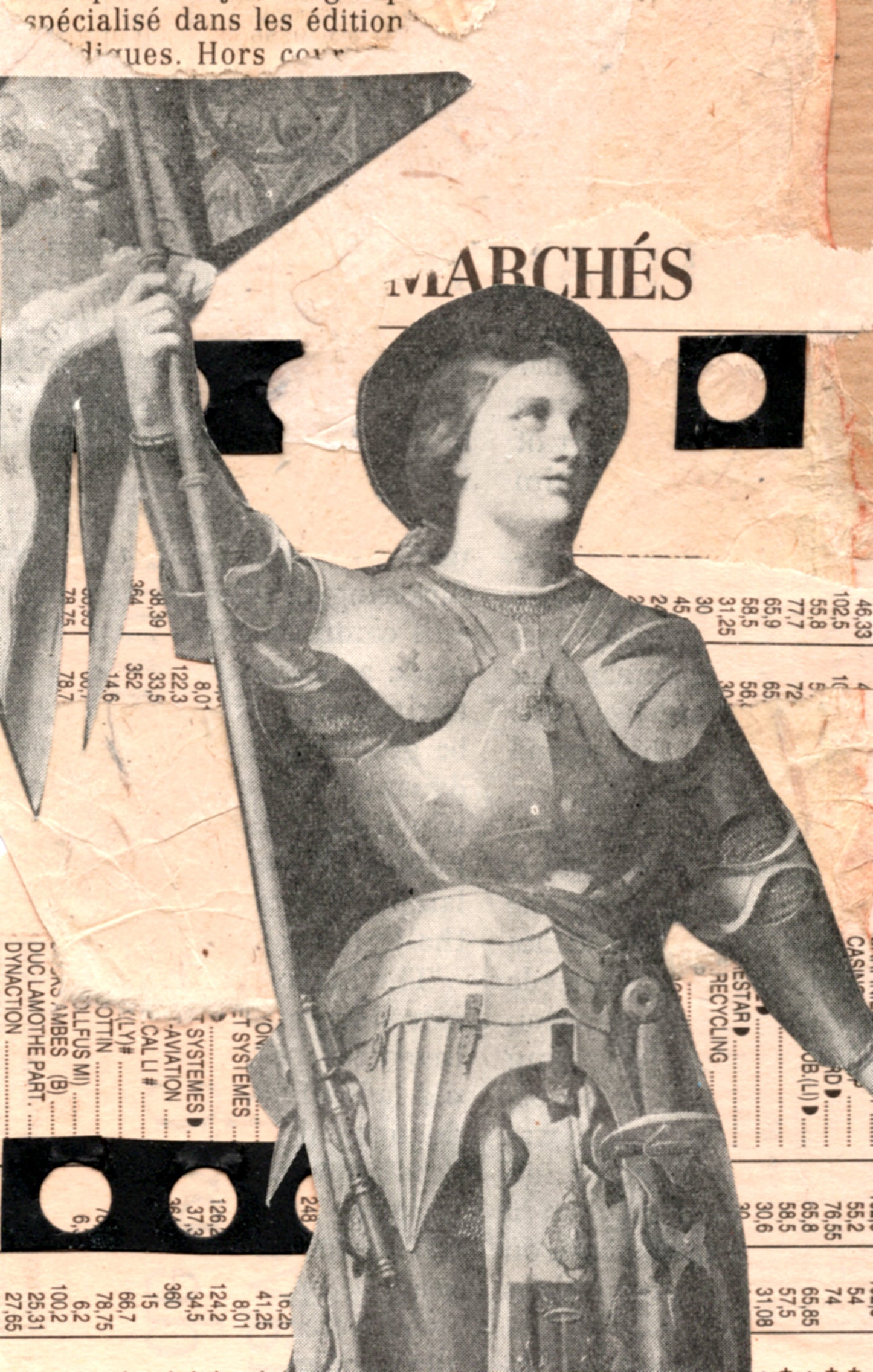Geoff Litchfield — Correspondances #3 — original postcard artwork