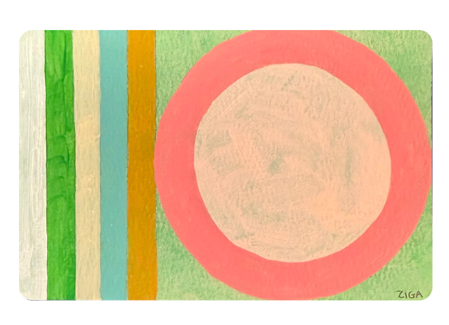 Helen Ziga — Correspondances #1 — original postcard artwork