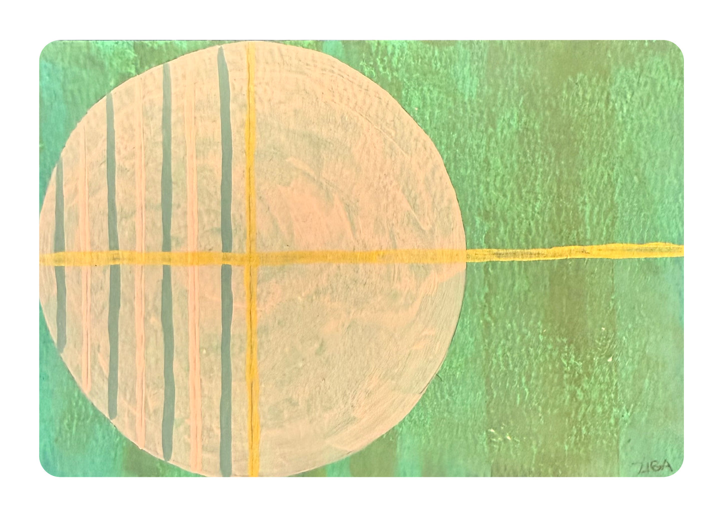 Helen Ziga — Correspondances #3 — original postcard artwork