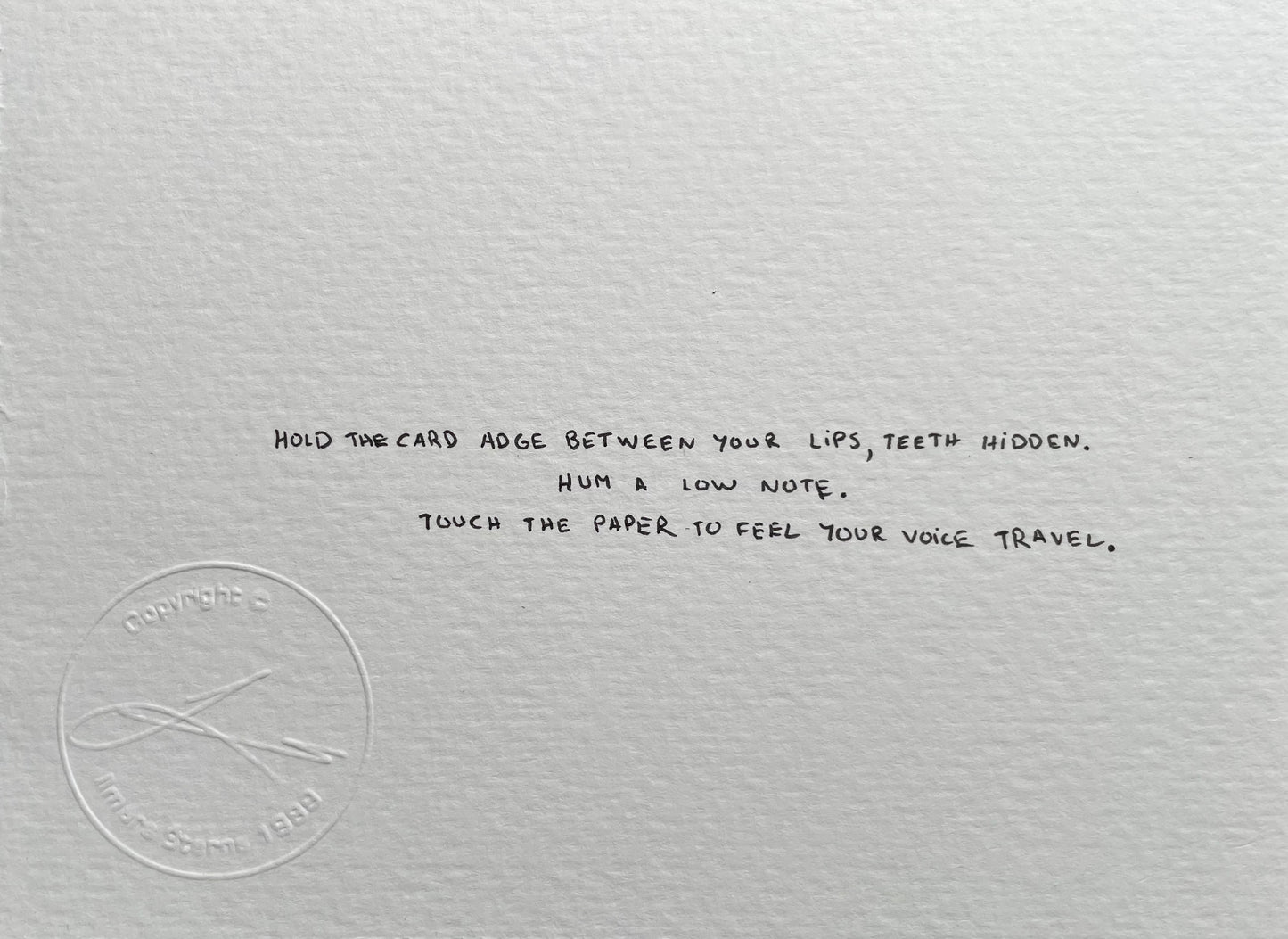 ILMĀRS ŠTERNS — Correspondances #3 — original postcard artwork