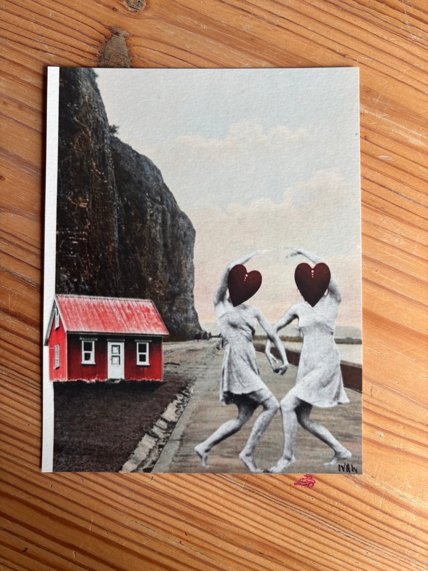Iris Weaver — Correspondances #2 — original postcard artwork