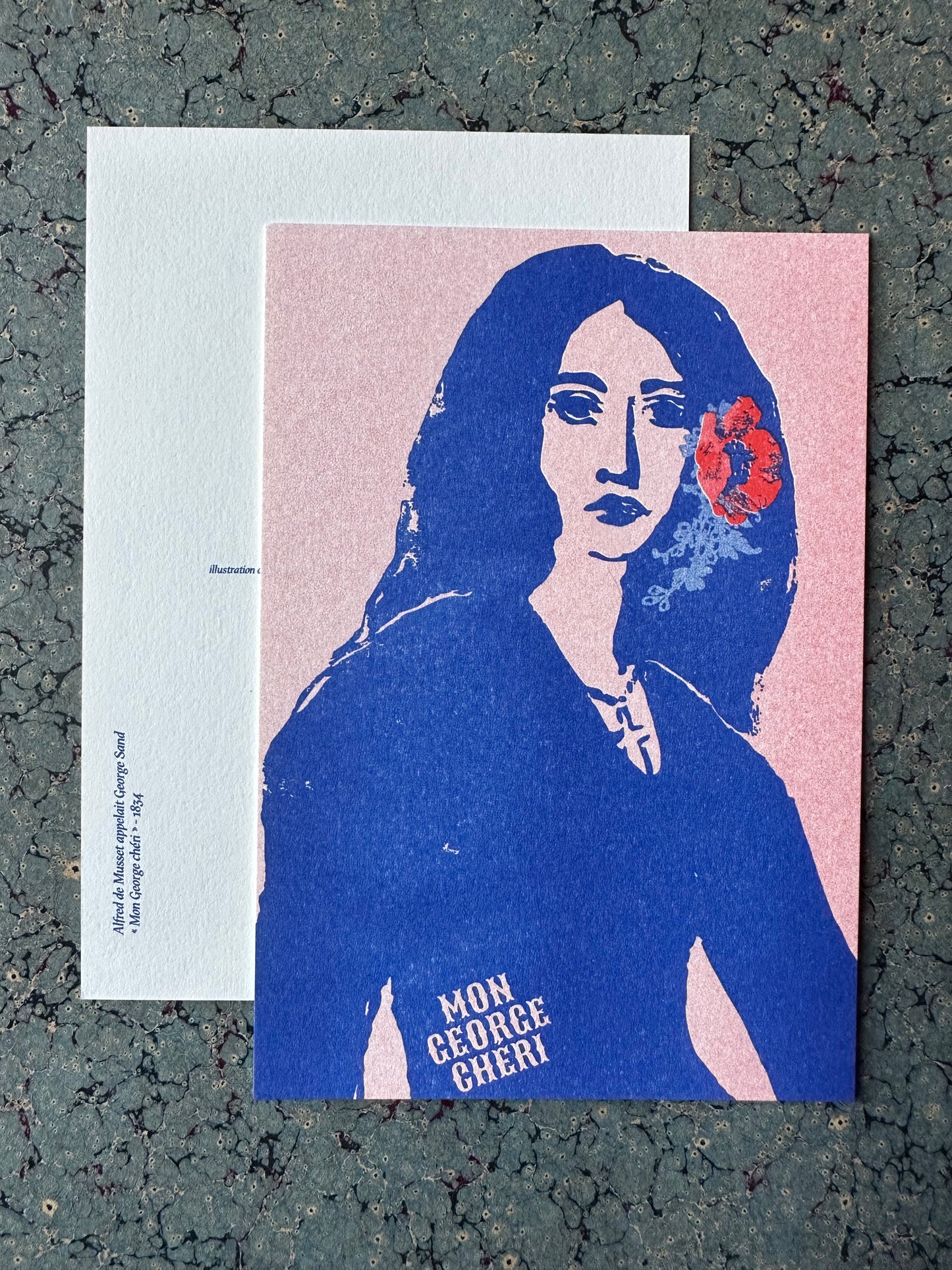 Isabelle DUBOIS-MILHIET — Correspondances #1 — original postcard artwork