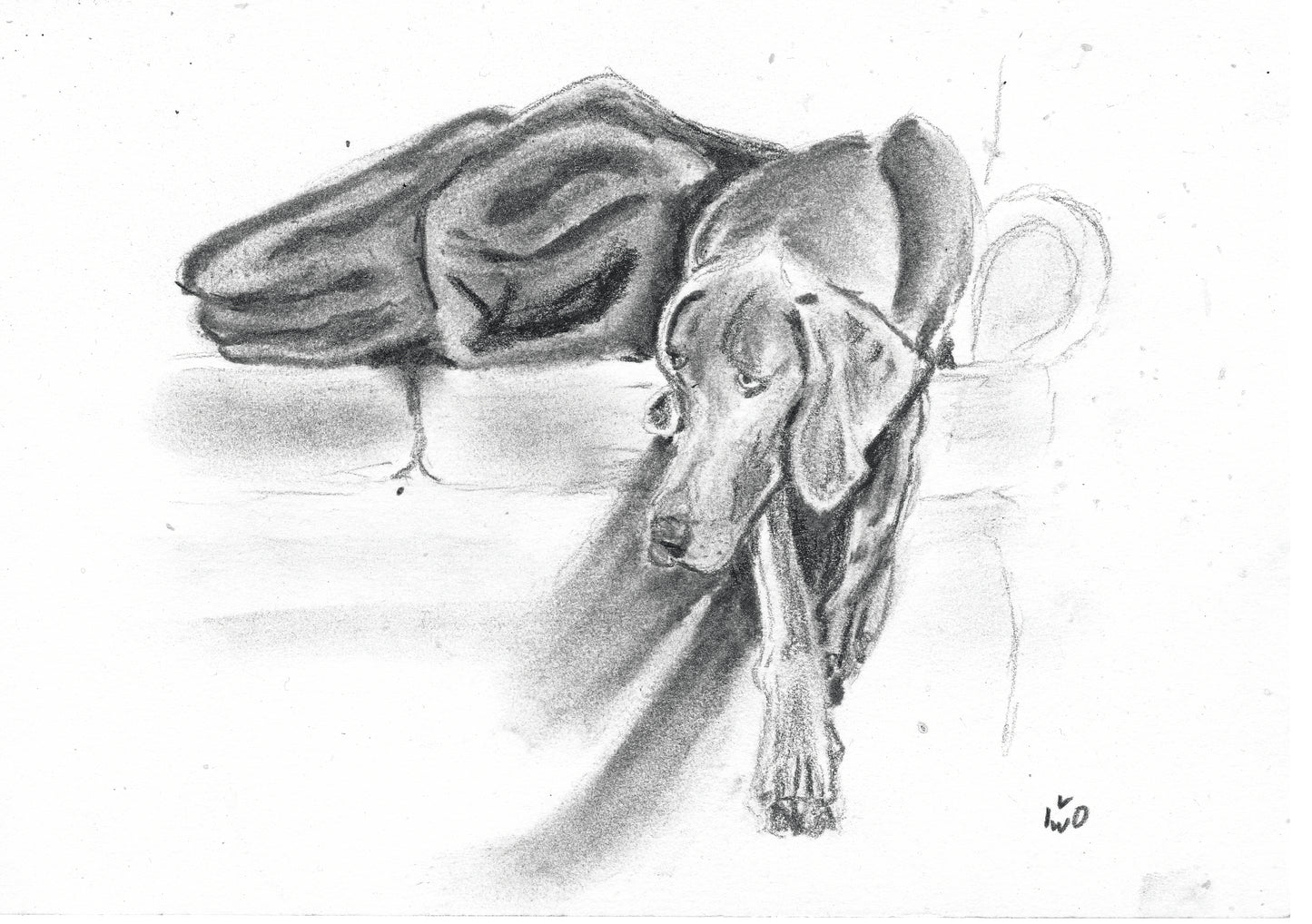 Ivo van Woerden — Correspondances #3 — original postcard artwork