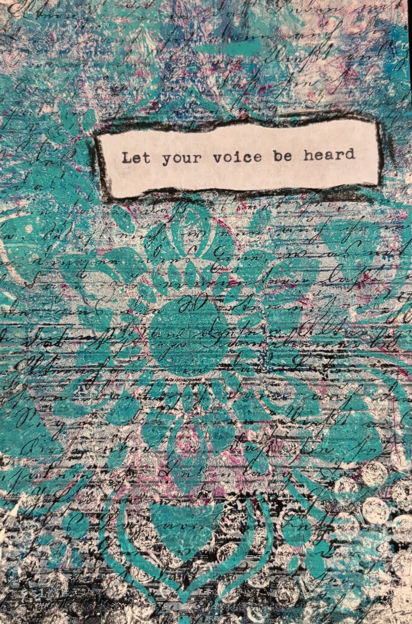 Jane Belisle — Correspondances #2 — original postcard artwork