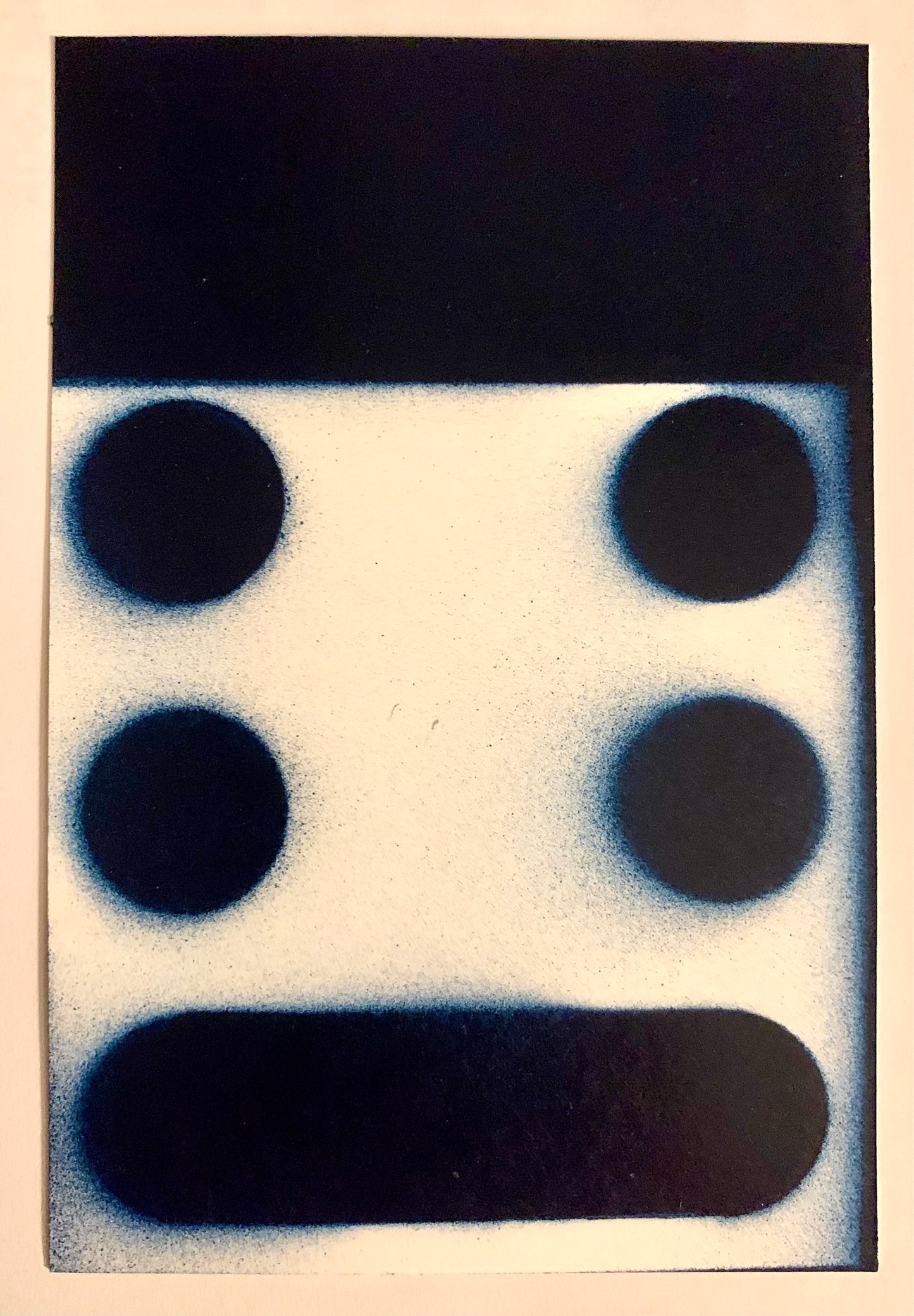 Jean Wolff — Correspondances #2 — original postcard artwork