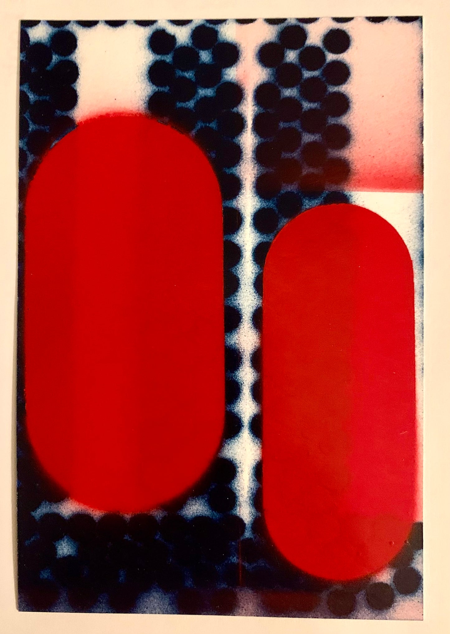 Jean Wolff — Correspondances #3 — original postcard artwork