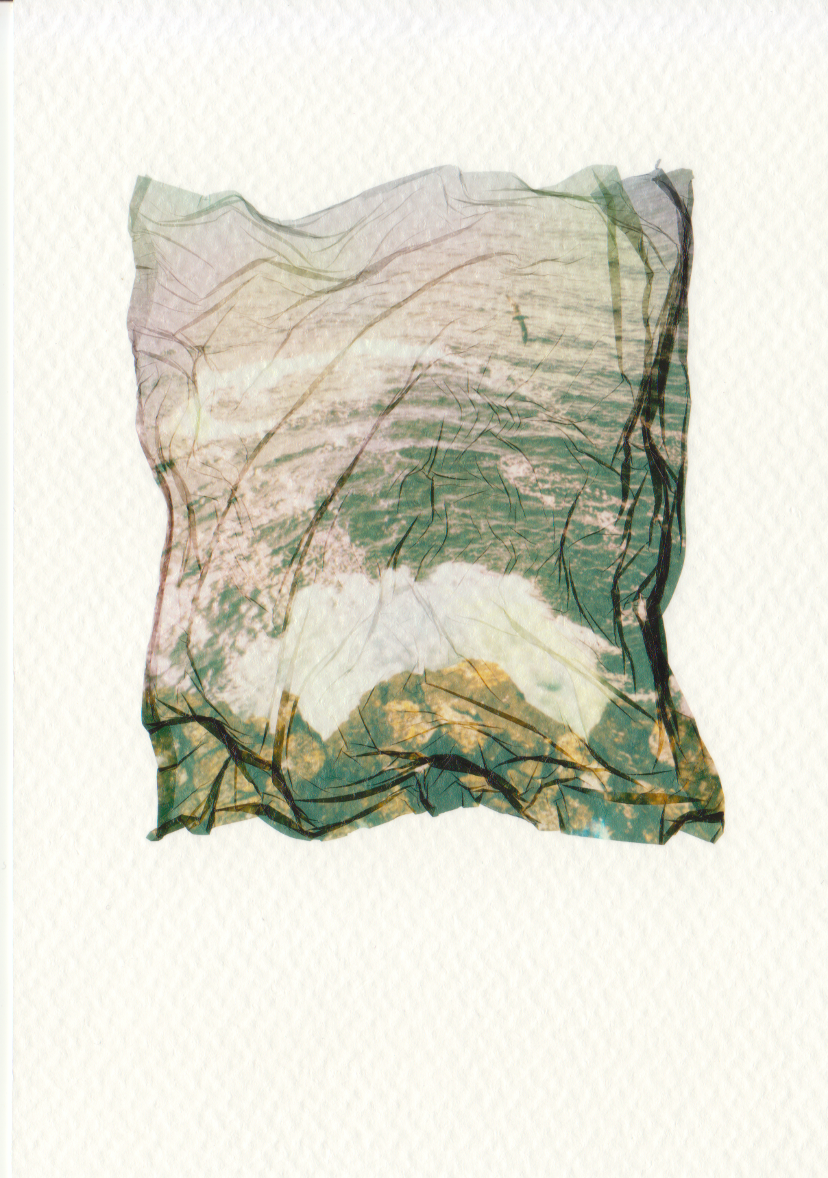 Jennifer Mongan — Correspondances #3 — original postcard artwork