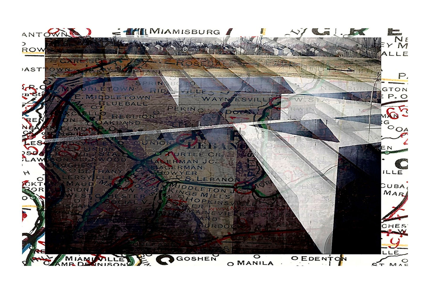 John Edward Blom — Correspondances #3 — original postcard artwork