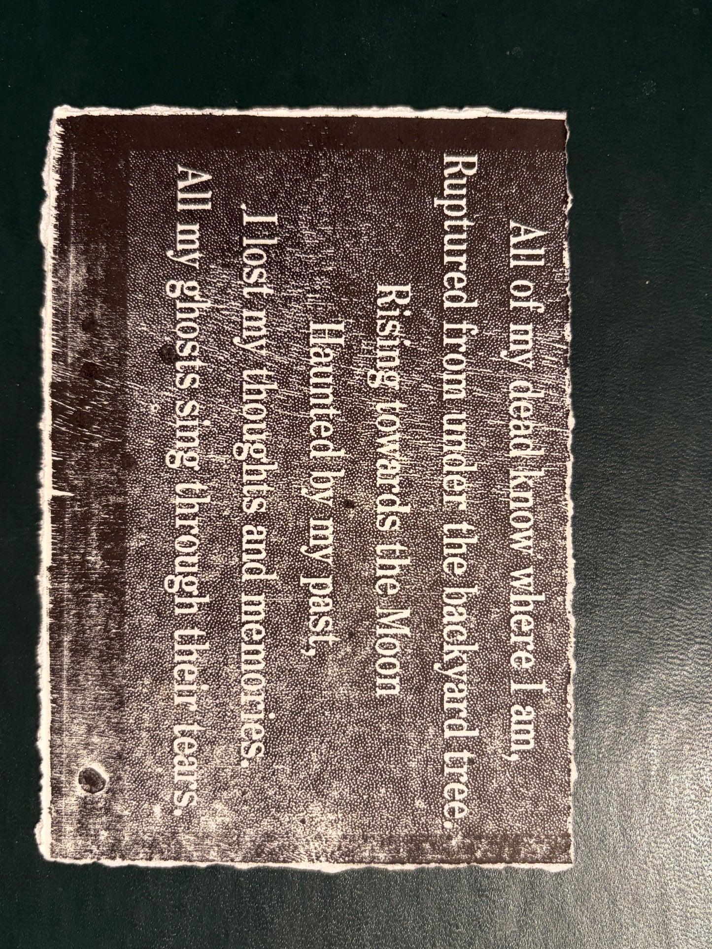 Jonathan Nicklow — Correspondances #2 — original postcard artwork