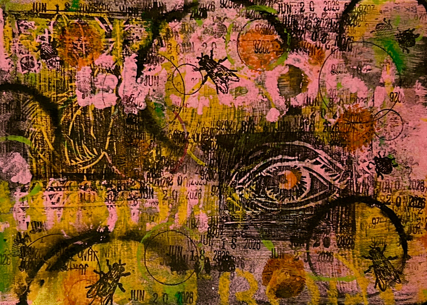 Juliana Peloso — Correspondances #3 — original postcard artwork