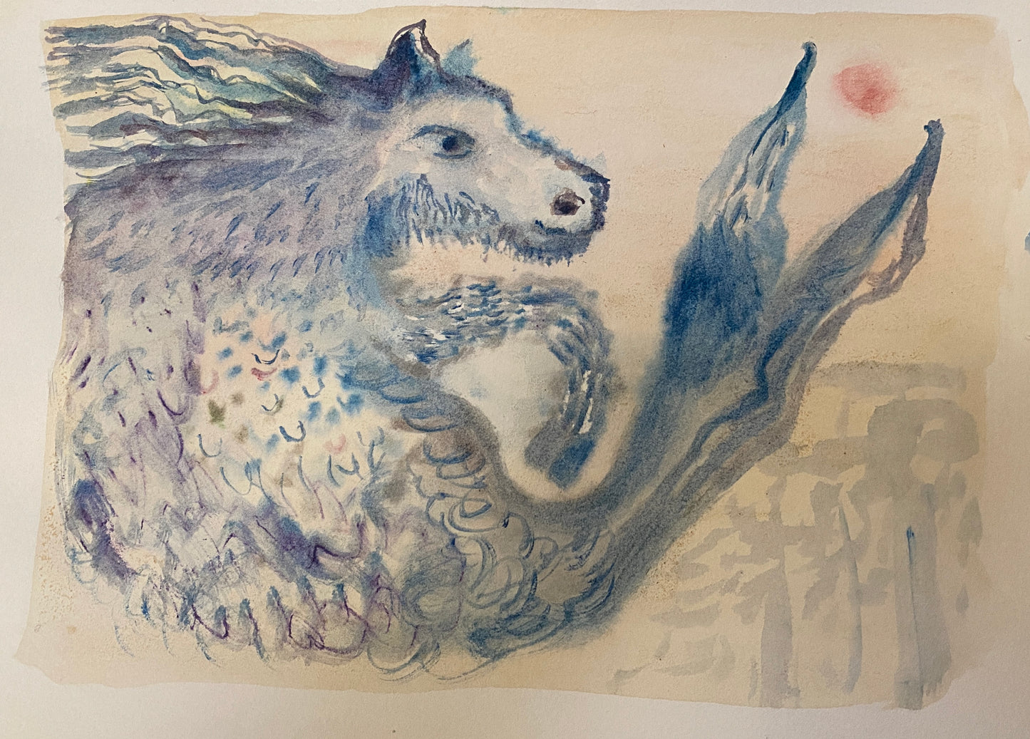Justine Wake — Correspondances #3 — original postcard artwork