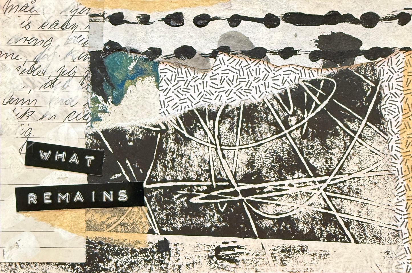 Karen Harris — Correspondances #1 — original postcard artwork