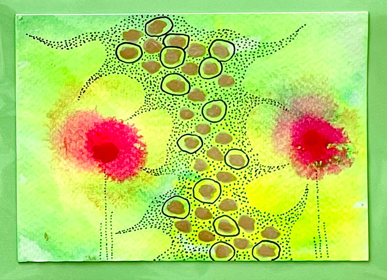 Kate Agarwal — Correspondances #1 — original postcard artwork