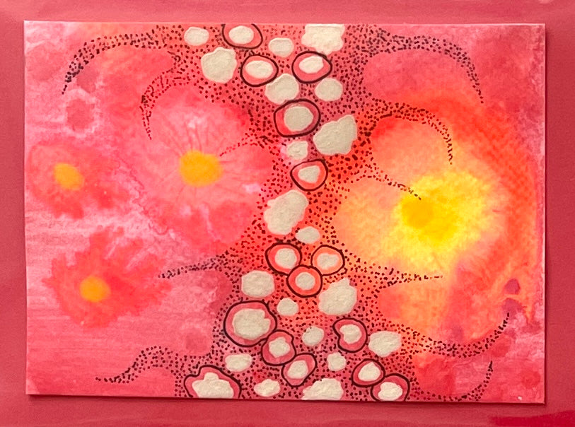 Kate Agarwal — Correspondances #2 — original postcard artwork