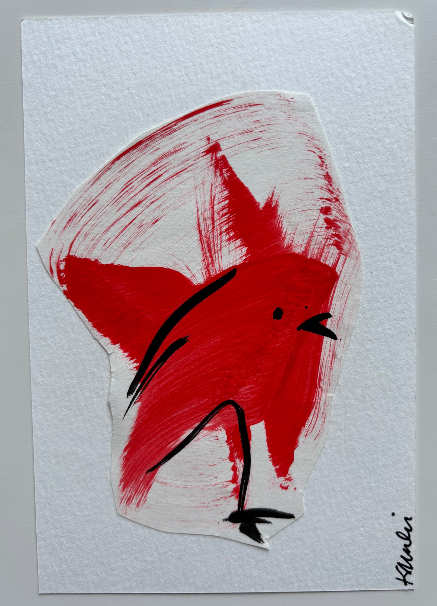 Kristen Mulvihill — Correspondances #2 — original postcard artwork