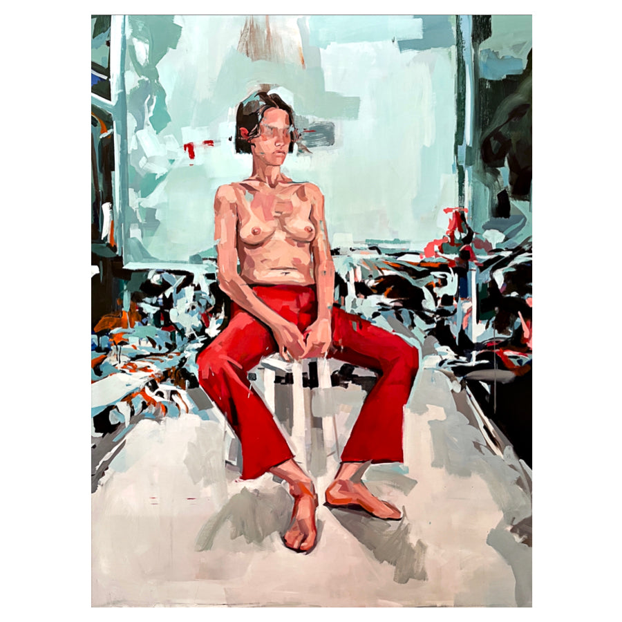 Lu con Pantalón Rojo