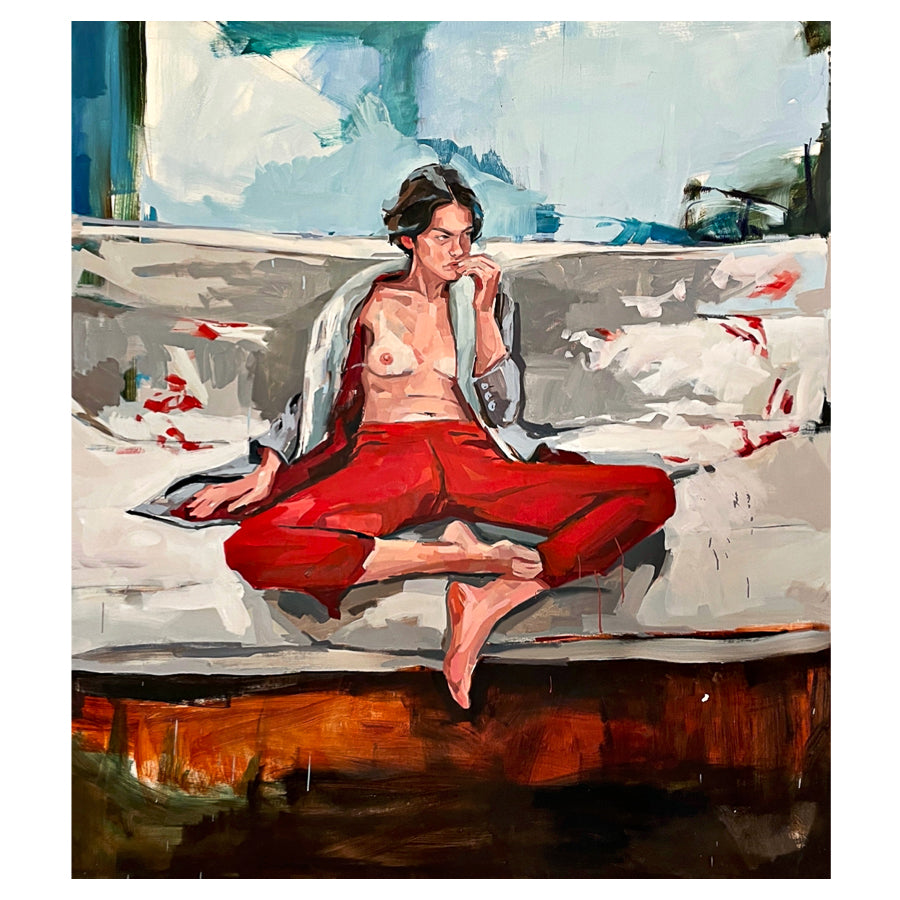 Lu con Pantalón Rojo I