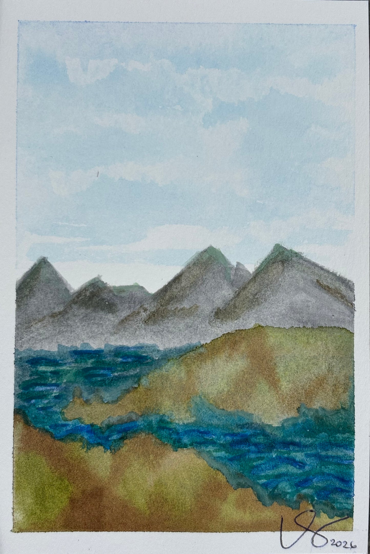 Lesley Stedmon — Correspondances #3 — original postcard artwork