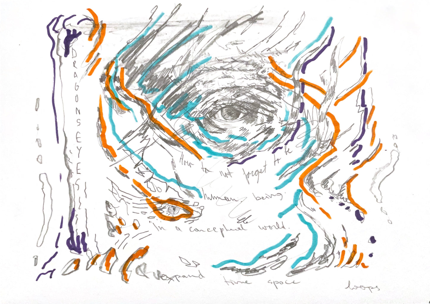 Lina Troost — Correspondances #1 — original postcard artwork