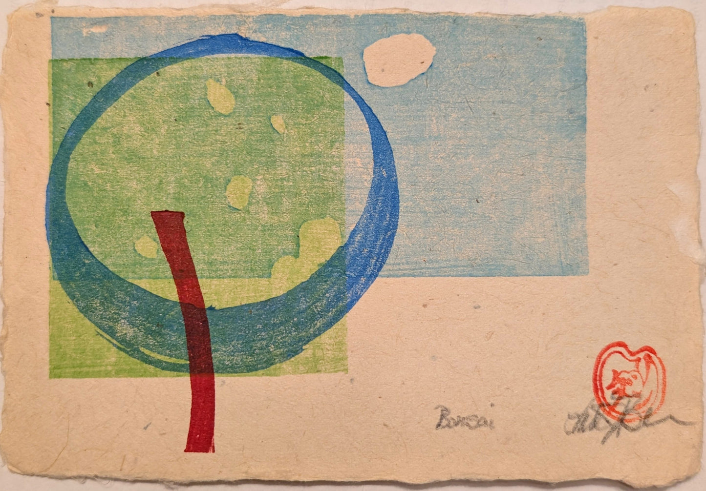 Linda J Beeman — Correspondances #1 — original postcard artwork