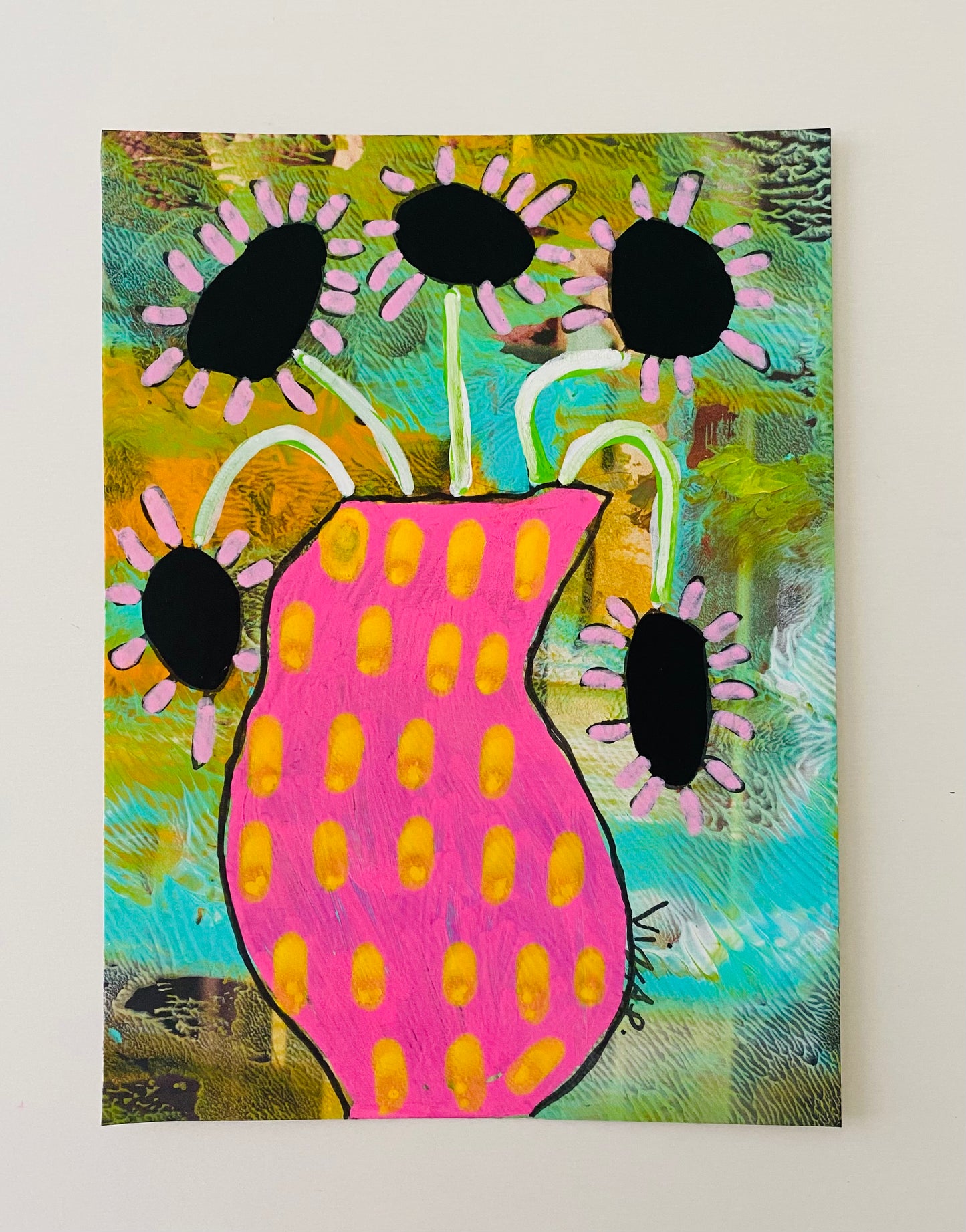 Liza Posar — Correspondances #1 — original postcard artwork