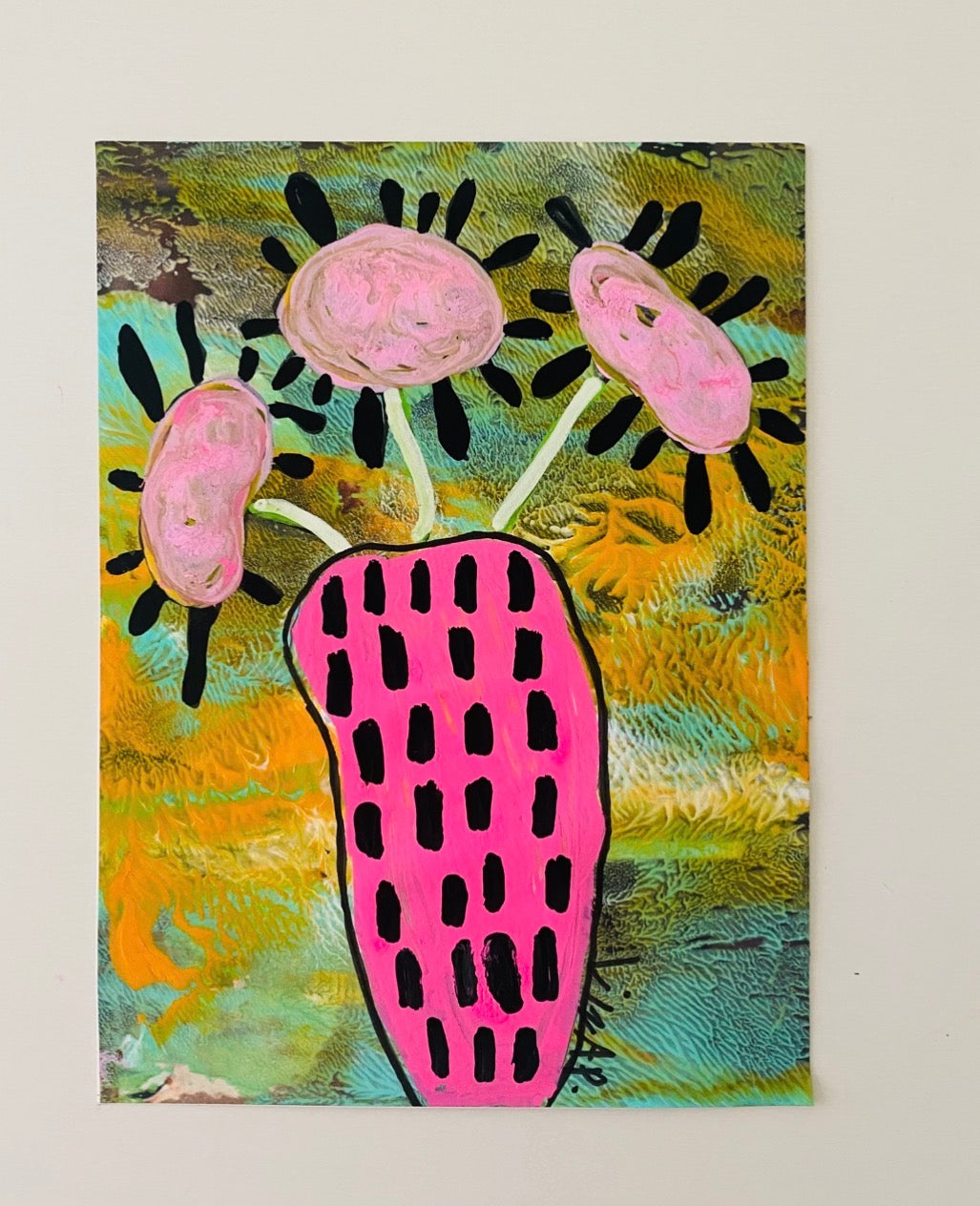 Liza Posar — Correspondances #2 — original postcard artwork