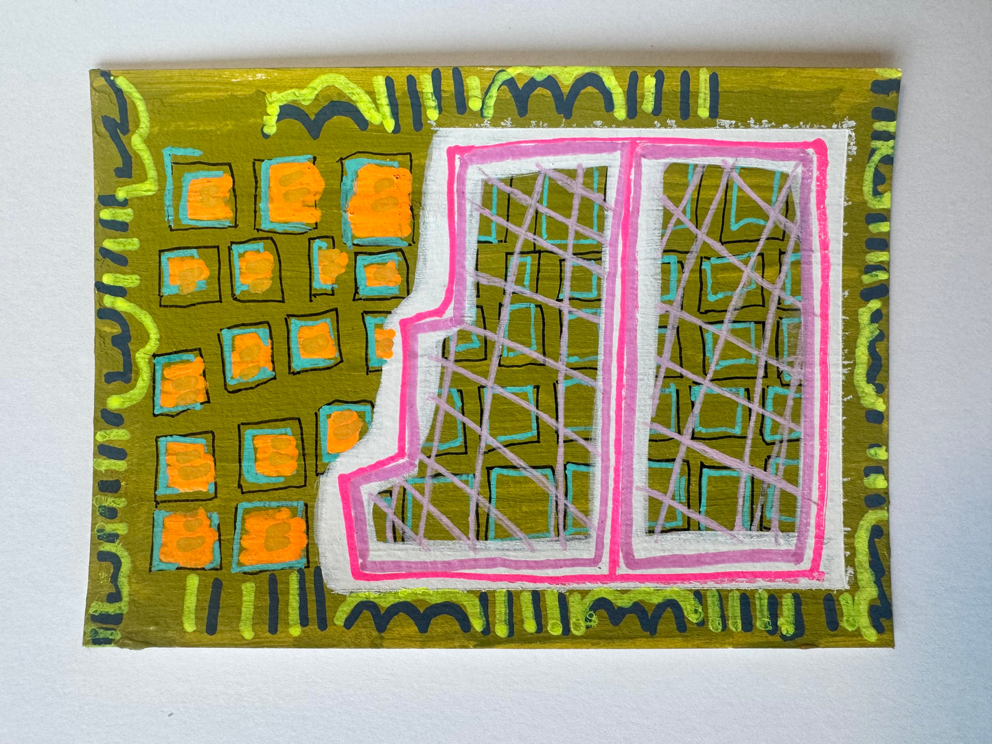 Lucah Dunn — Correspondances #2 — original postcard artwork