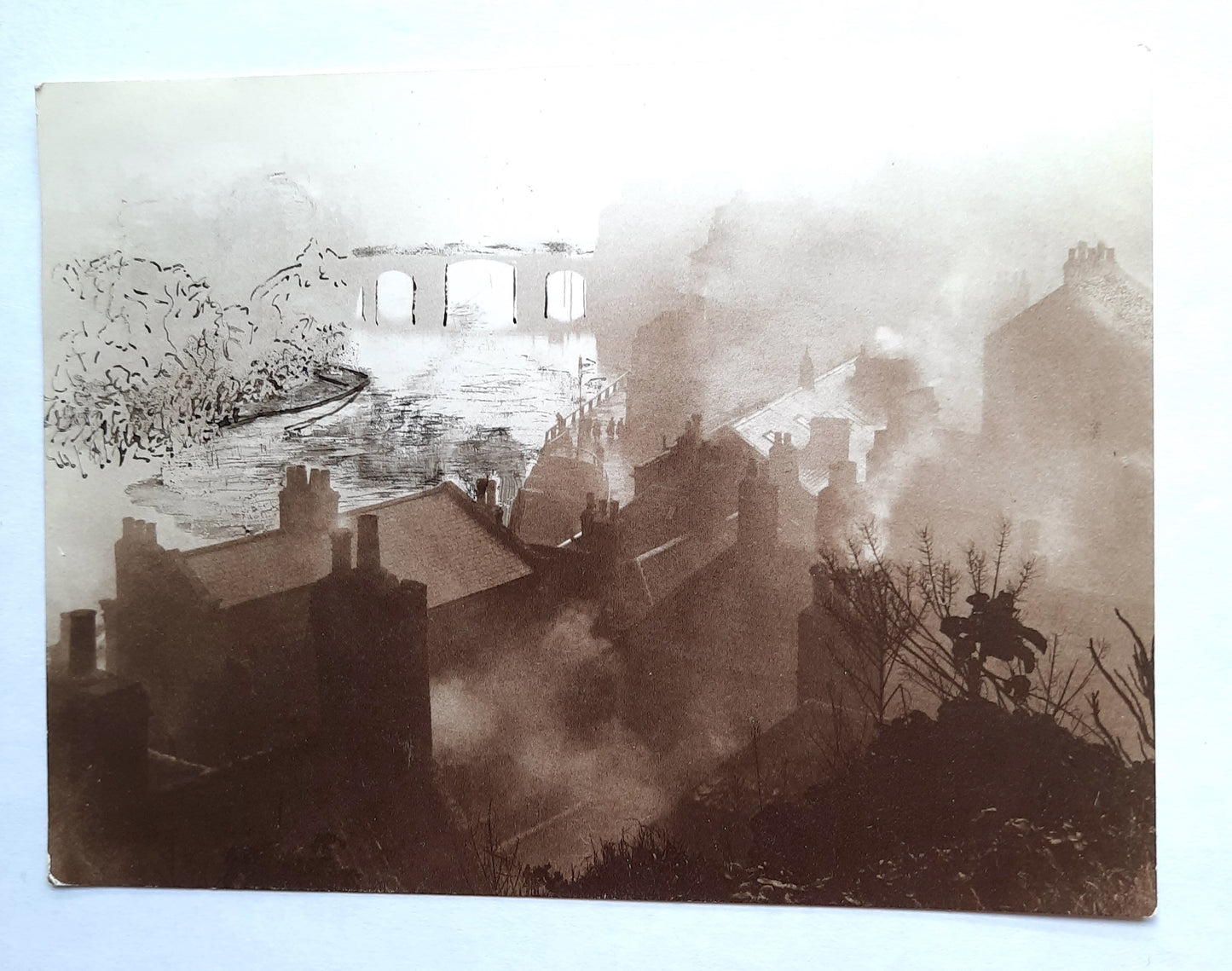 Luce artist name LUCE Cleeren — Correspondances #2 — original postcard artwork