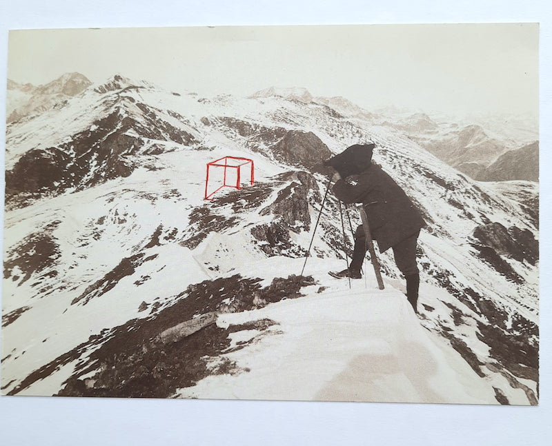 Luce artist name LUCE Cleeren — Correspondances #3 — original postcard artwork