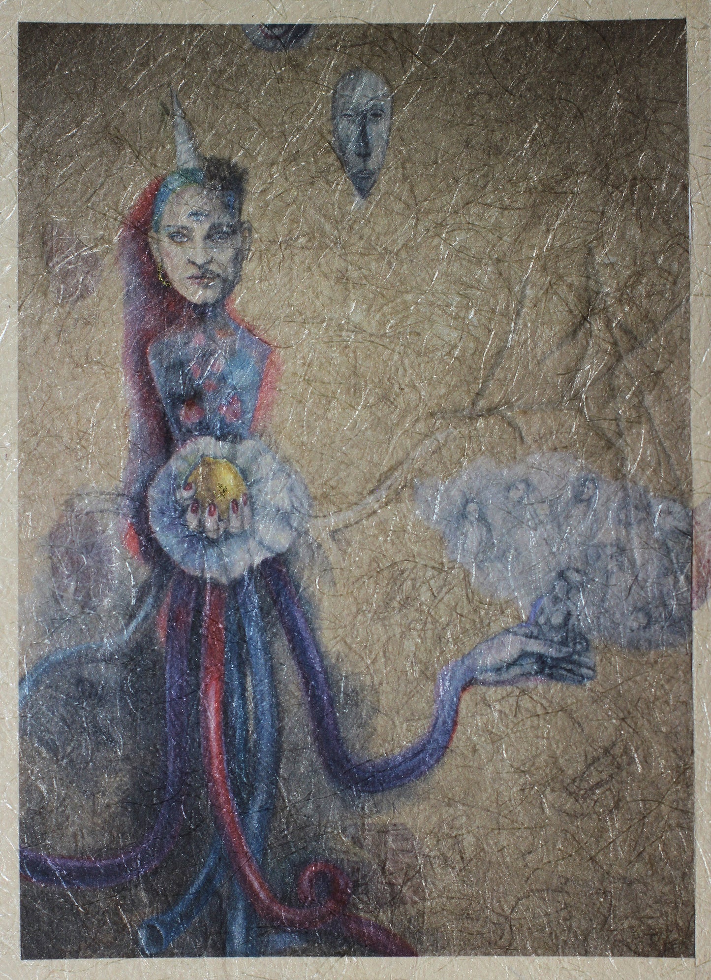 Lucia Horuckova — Correspondances #2 — original postcard artwork