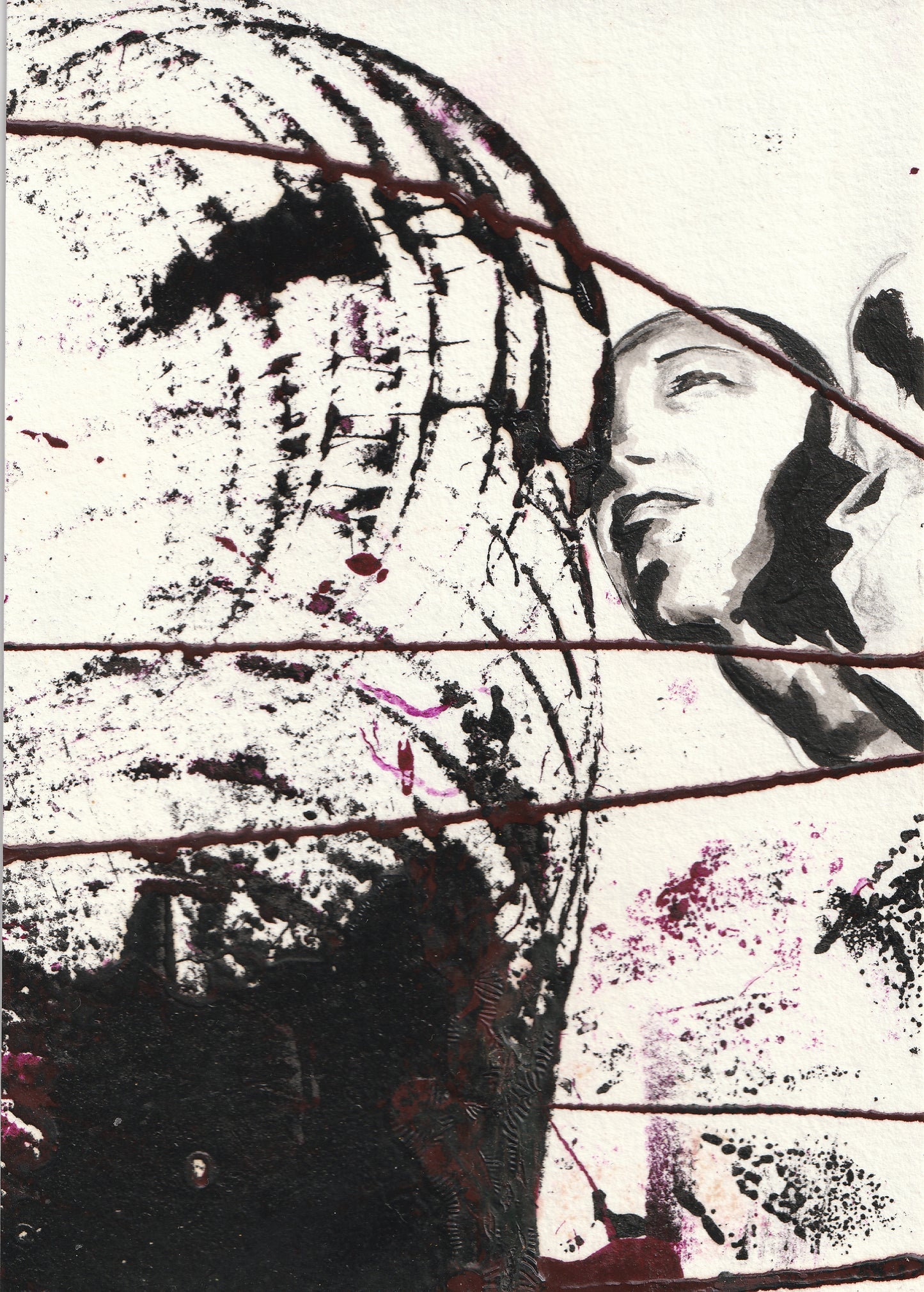 Luciana Tamas — Correspondances #1 — original postcard artwork