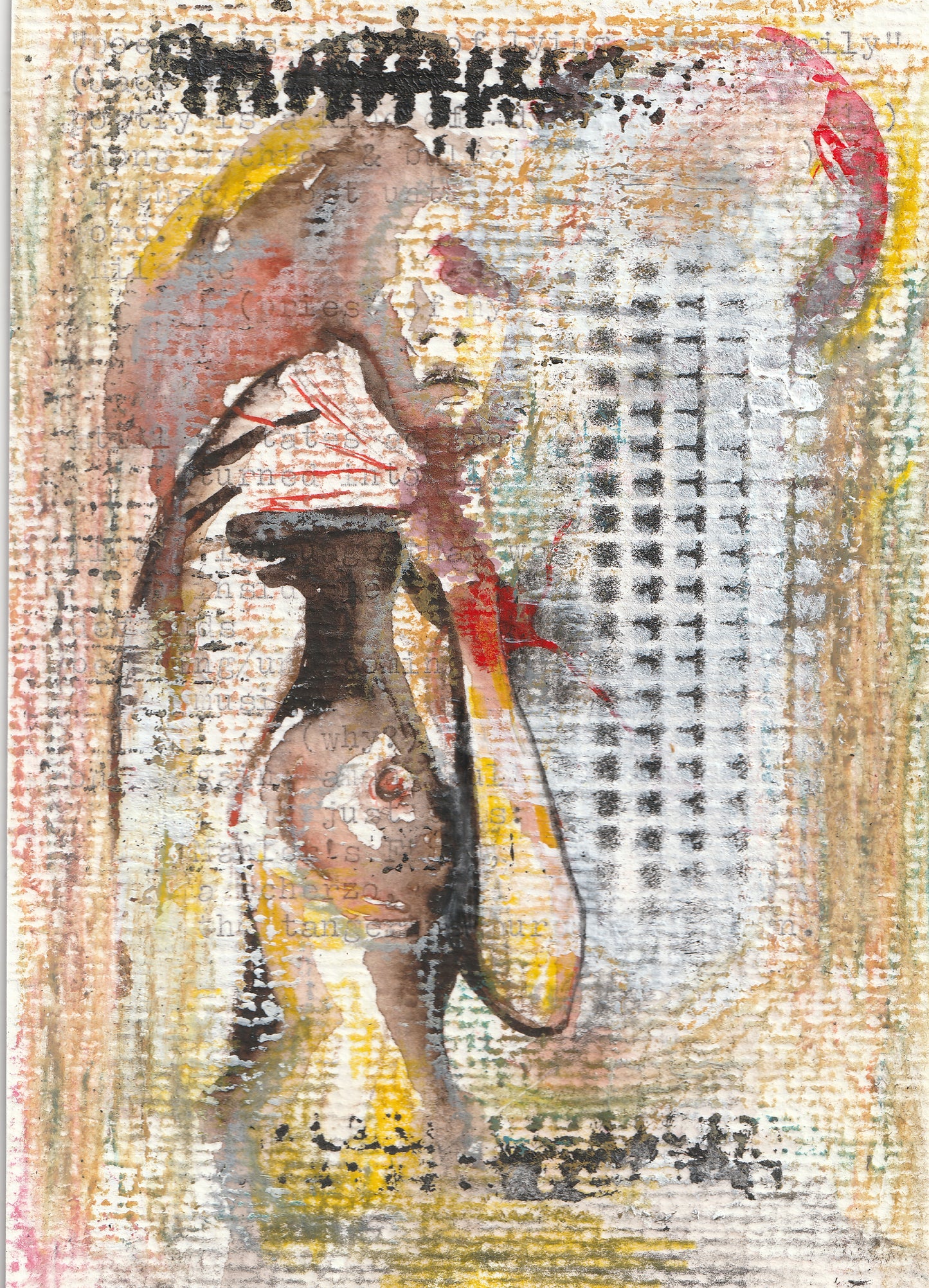 Luciana Tamas — Correspondances #2 — original postcard artwork