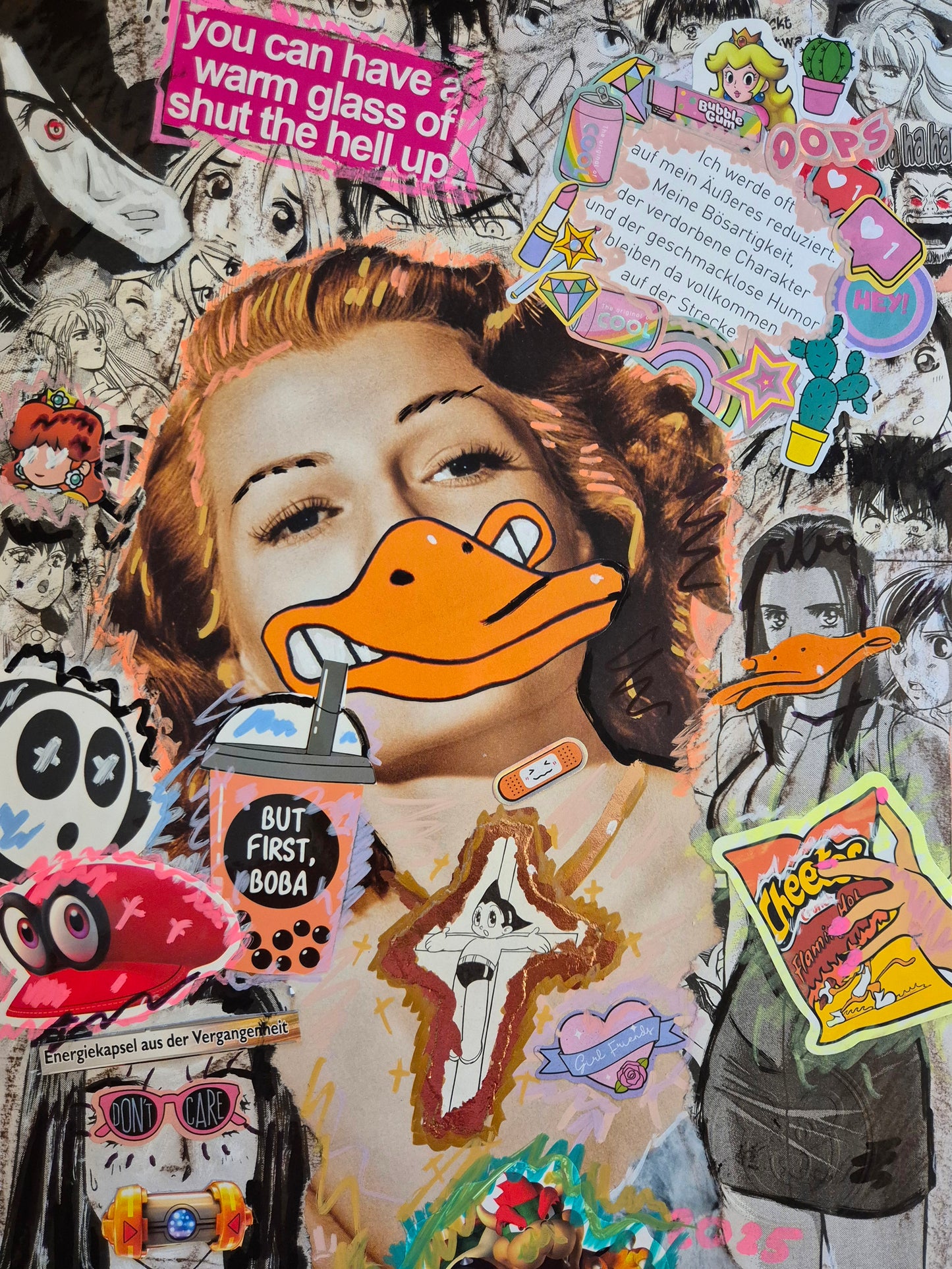 Manuel Mahn — Correspondances #3 — original postcard artwork