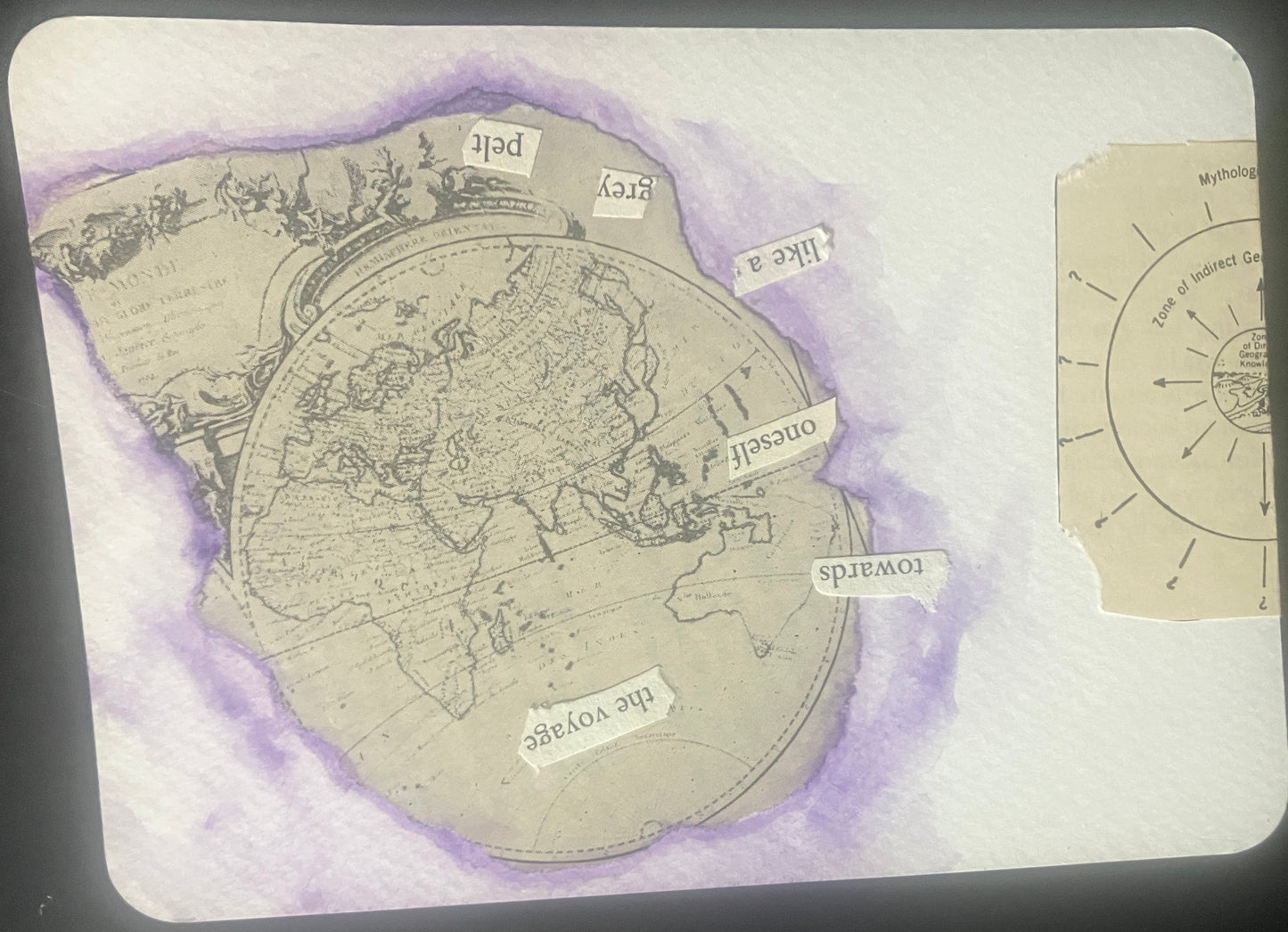 Maree Jaeger — Correspondances #2 — original postcard artwork