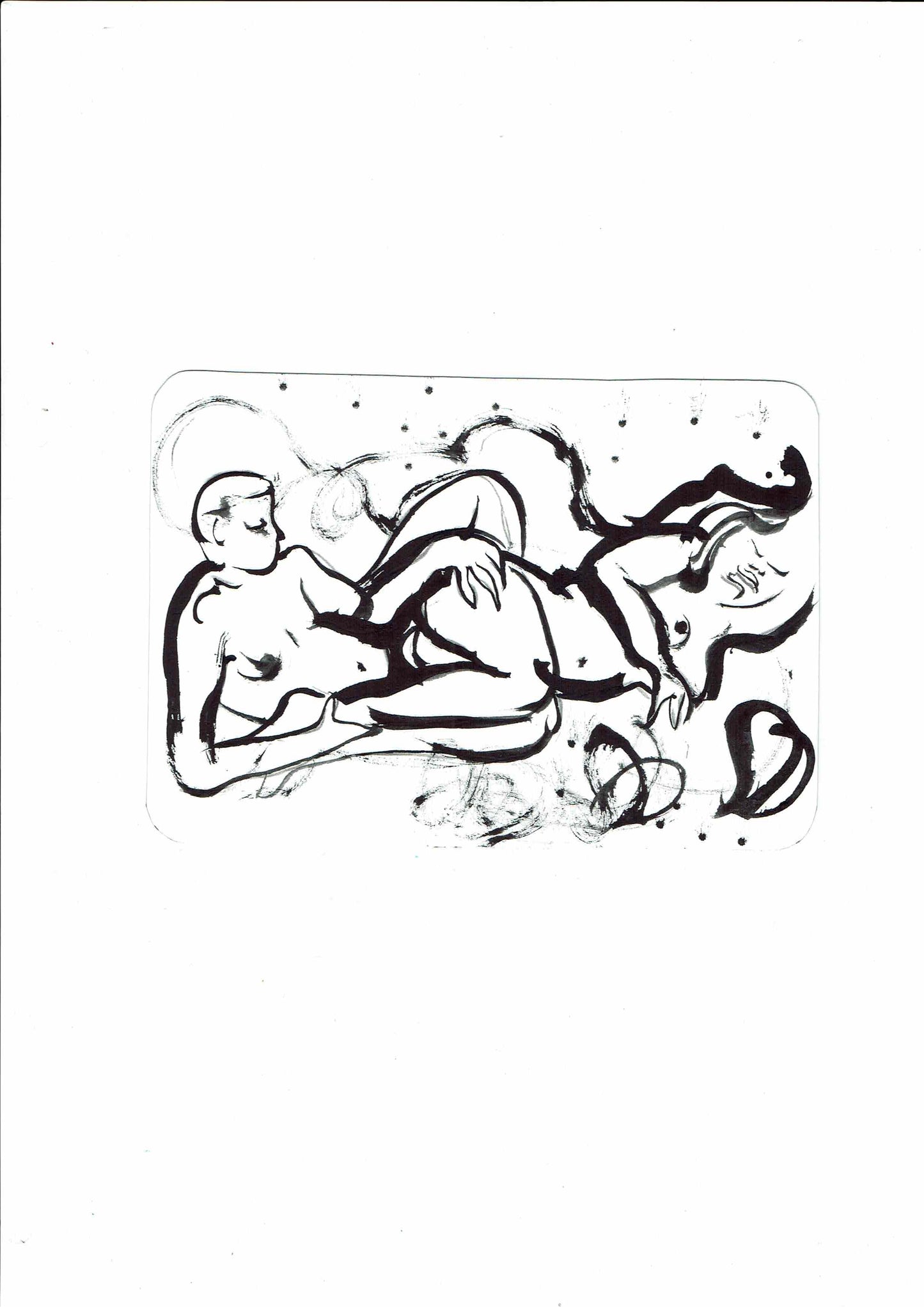 Margaryta Miskevych — Correspondances #1 — original postcard artwork