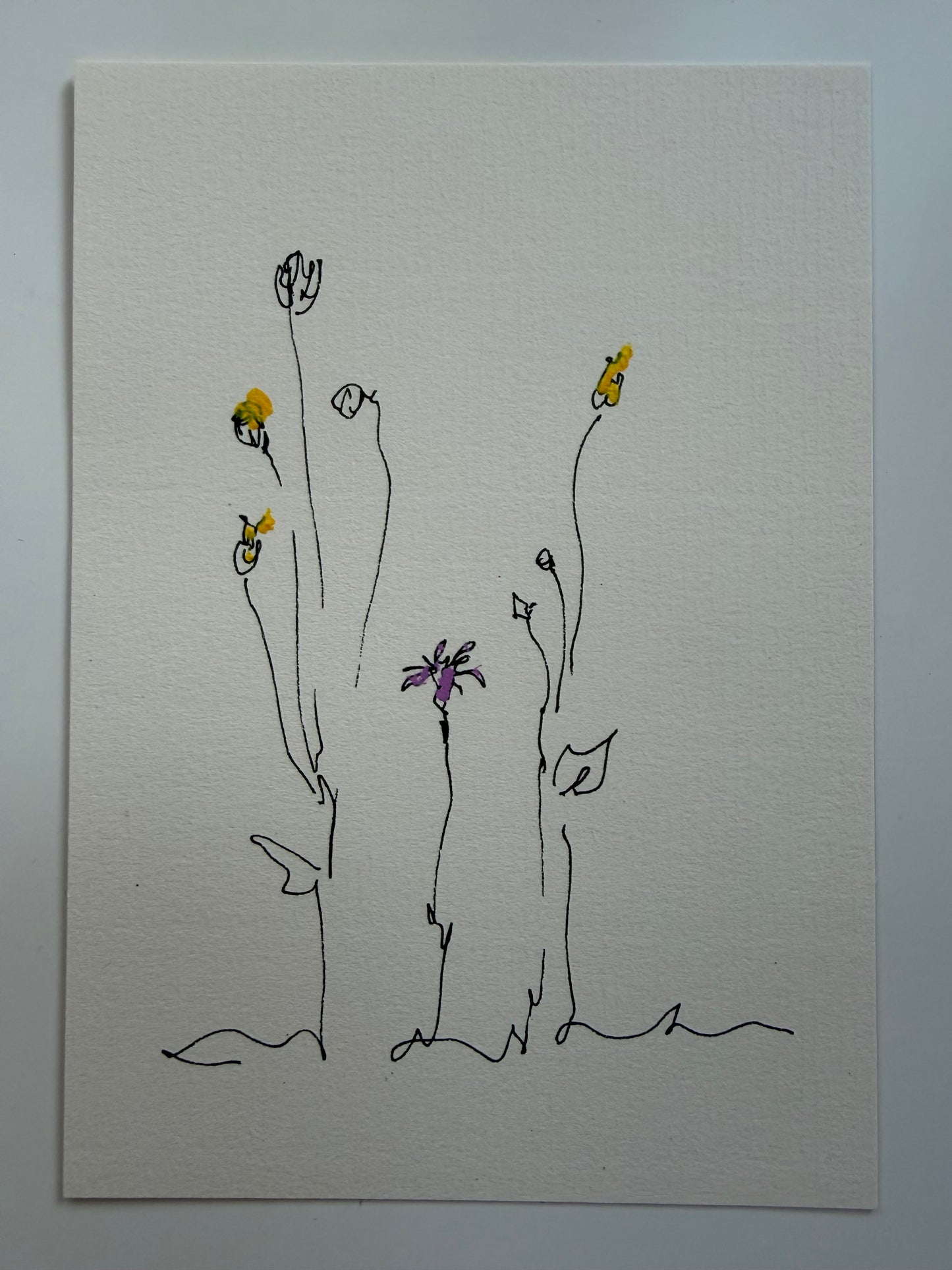Maria Corti — Correspondances #1 — original postcard artwork