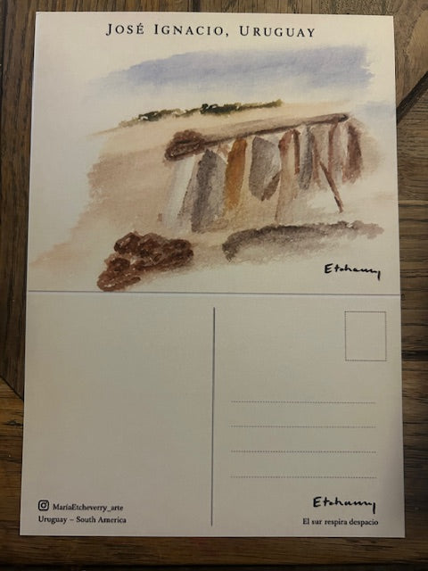 Maria Etcheverry — Correspondances #1 — original postcard artwork