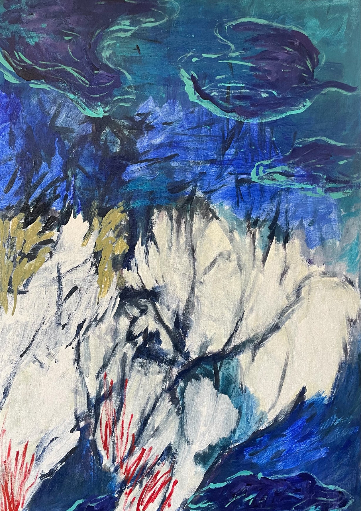 Maria Lepkowska — Correspondances #1 — original postcard artwork