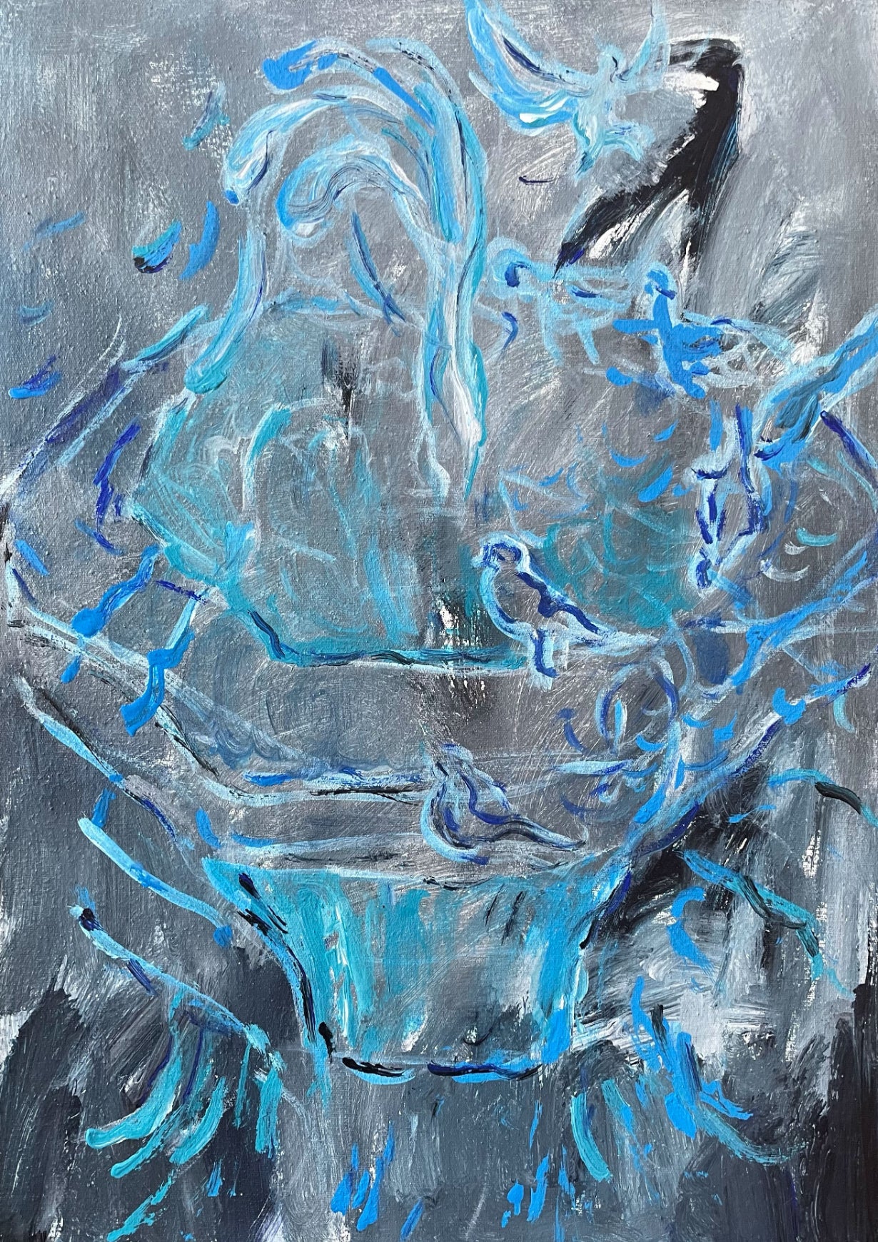 Maria Lepkowska — Correspondances #2 — original postcard artwork