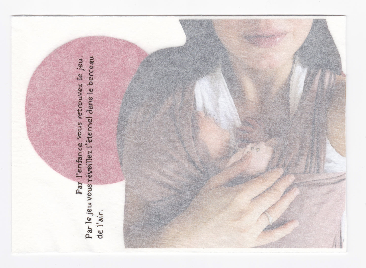 Maria Sprowls Cervantes — Correspondances #1 — original postcard artwork