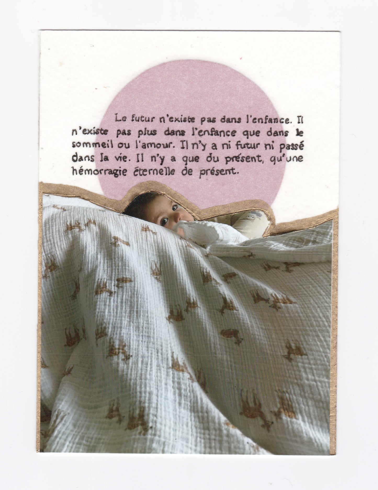 Maria Sprowls Cervantes — Correspondances #3 — original postcard artwork