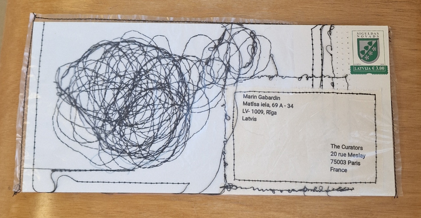 Marina Potanina — Correspondances #1 — original postcard artwork