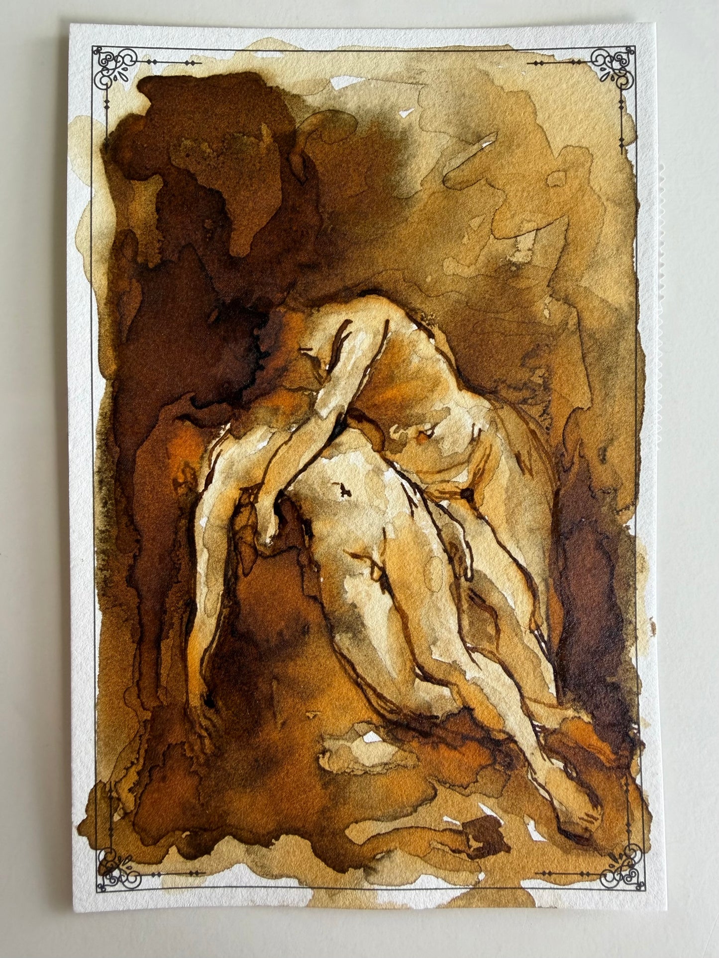 Marion Faymonville — Correspondances #1 — original postcard artwork