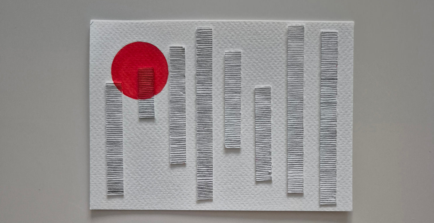 Martina Červinková — Correspondances #2 — original postcard artwork