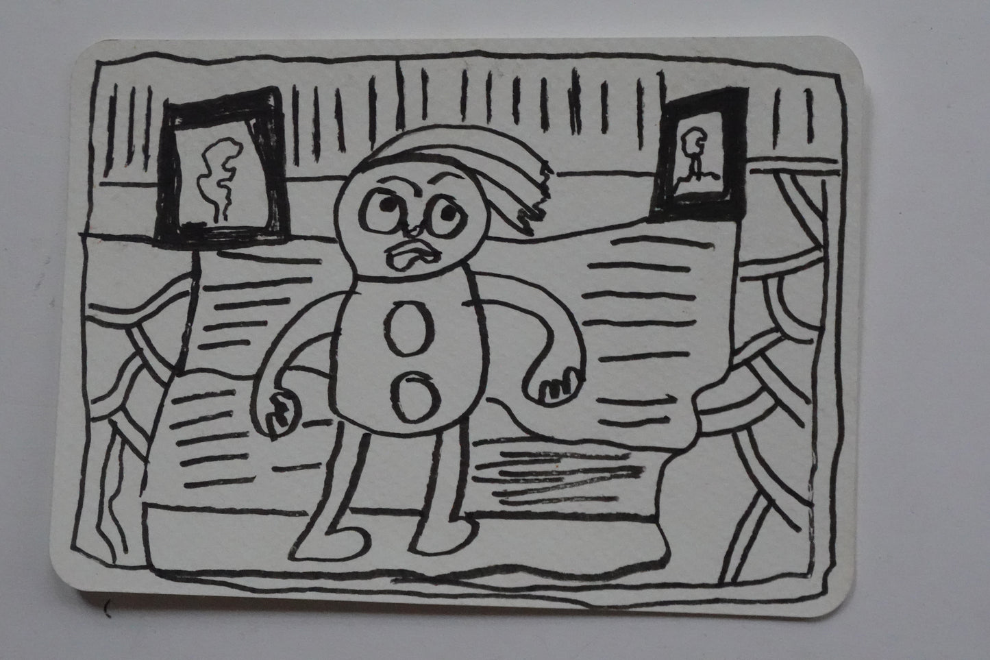 Matthew Clarke — Correspondances #3 — original postcard artwork