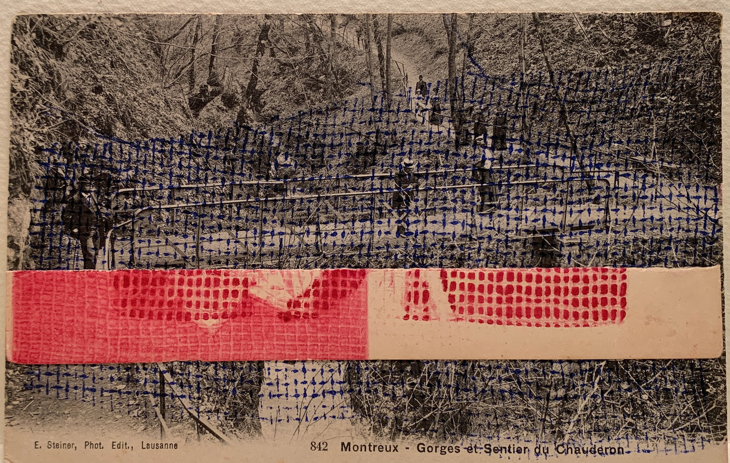 Mercè Grifé — Correspondances #1 — original postcard artwork