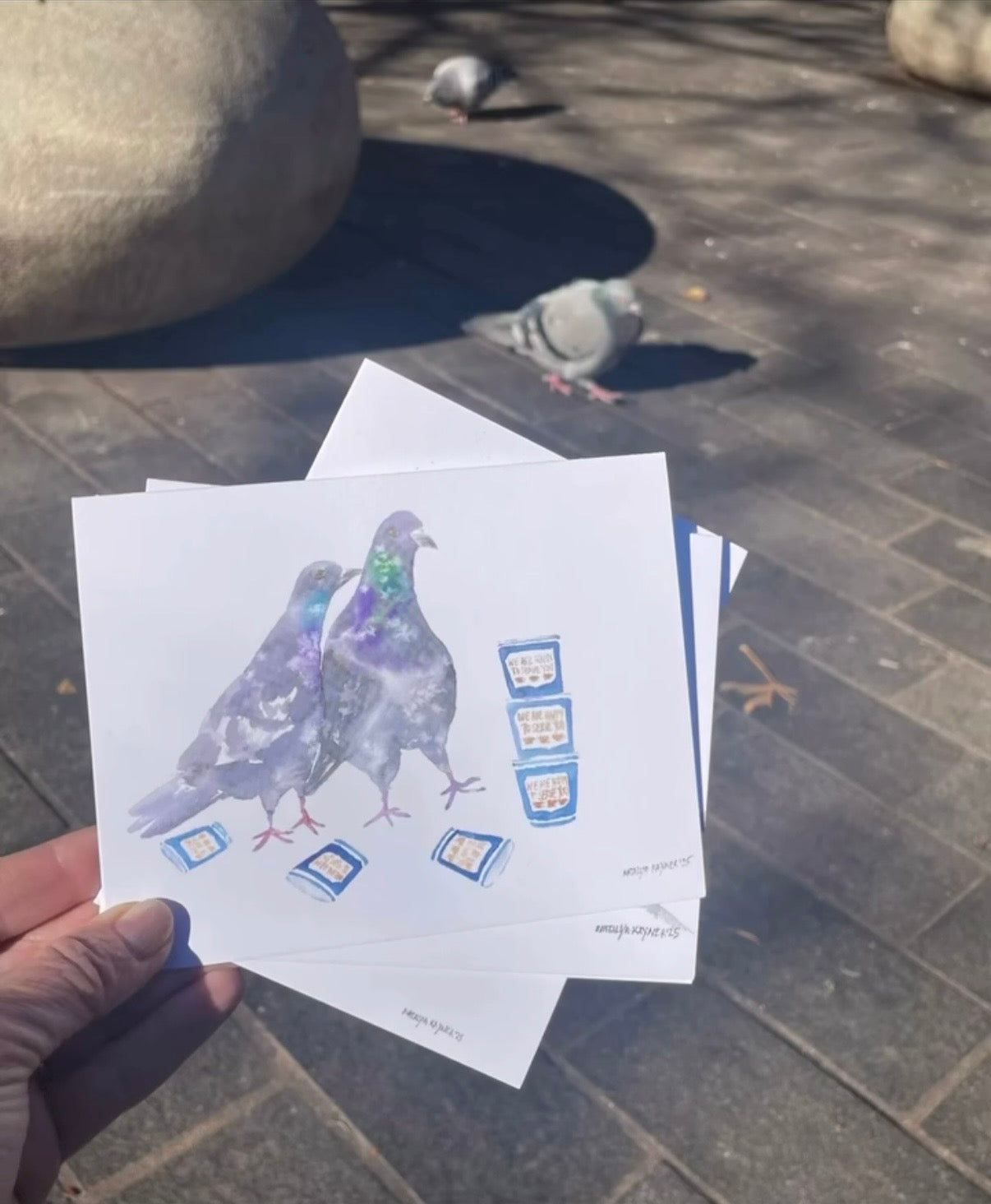 Natalya Kayner — Correspondances #1 — original postcard artwork