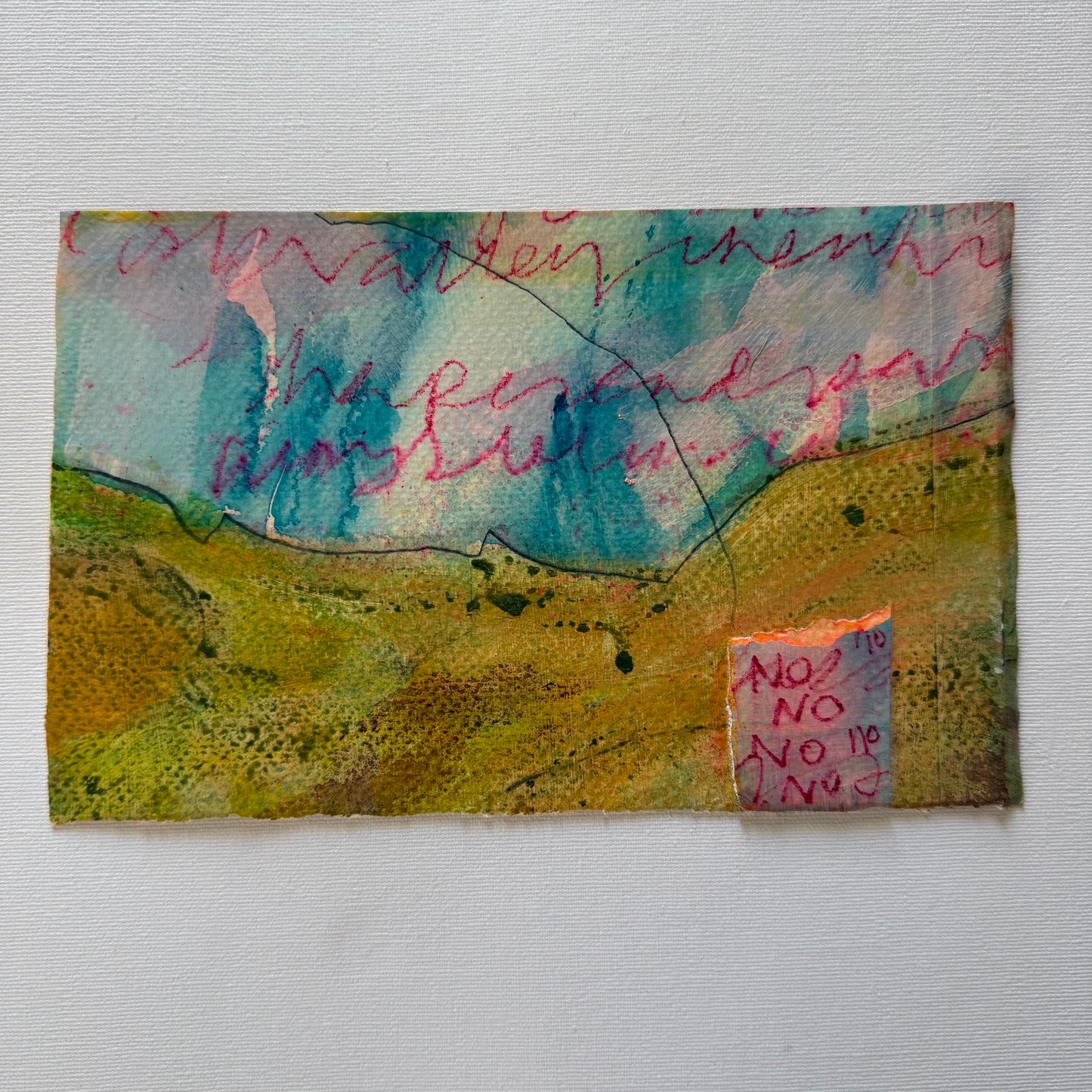 Nicola Ellis — Correspondances #2 — original postcard artwork
